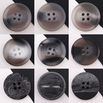 Great coat windsuit suit children grey patterned resin round four eyes pants dress male and female button buttons fur