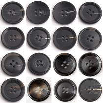 High grade resin matte black pattern overcoat button button windbreaker button suit suit suit suit pants button button