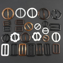 High-end belt button coat windbreaker waist button plastic day button circular rectangular day button men and women adjustable buckle