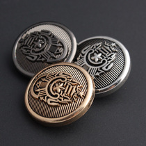 Great clothes upscale button buttons male and female big clothes wind clothes metal buttons Inlenring silver gold suit kinder button