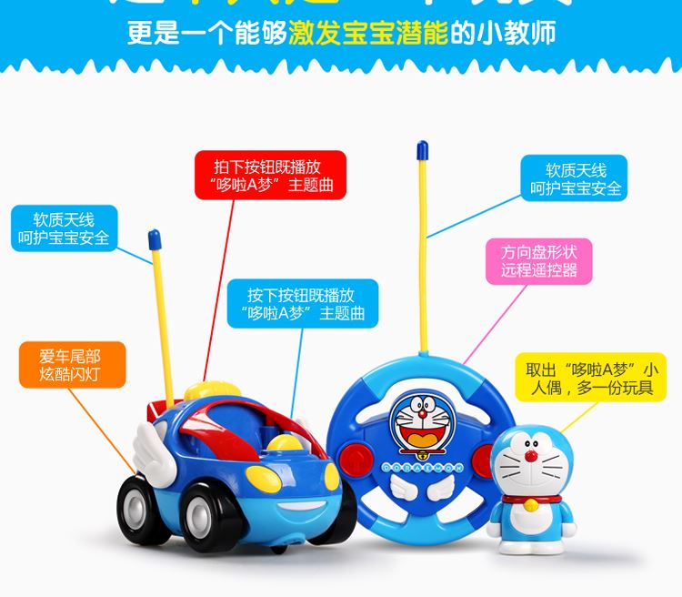Dora một giấc mơ điều khiển từ xa xe đồ chơi không dây âm nhạc chói điện phim hoạt hình trẻ em điều khiển từ xa xe đua F1 oto đồ chơi