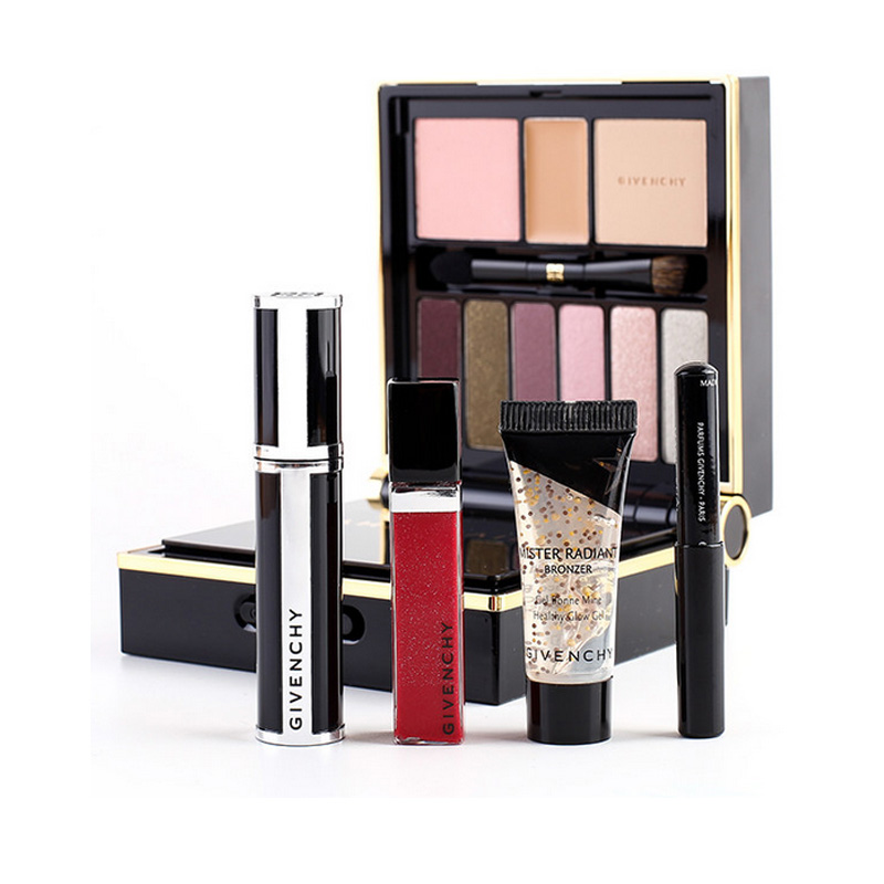 Chính hãng Givenchy Givenchy Hộp Trang Điểm Xách Tay Đĩa Màu Phấn Mắt Blush Travel Set phấn má hồng