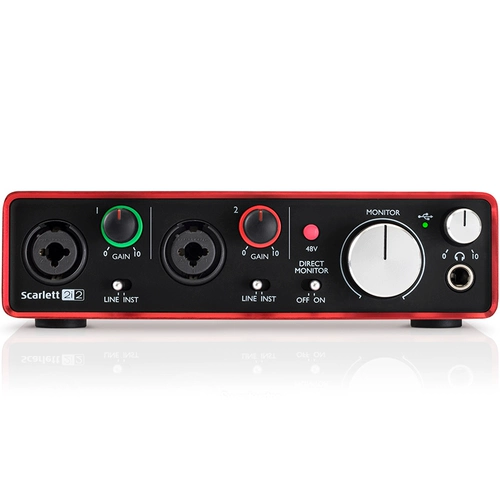 FOXR FOCUSRITE SCRALTTT2I2 Second -Generation USB -внешняя звуковая запись Аранжировка k Song Live Trobcate