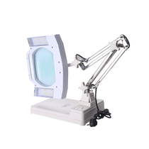 Intelligent plastic high-definition desktop magnifying glass LED with light 20 times 10 times for the elderly to read books and watch mobile phone maintenance