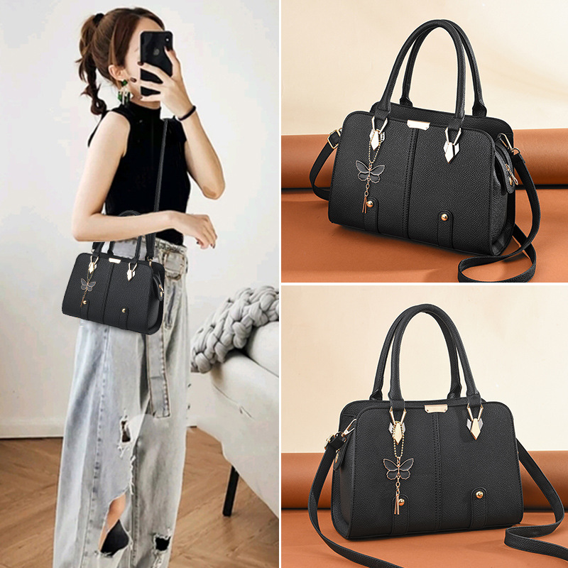 Hong Kong Package 2022 New Tide Pack Bag Women Skew Satchel BRIEF LARGE CAPACITY SINGLE SHOULDER HANDBAG PET BAG