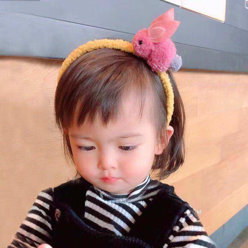 South Korea imported children's hair accessories super cute cute rabbit headband girl baby decoration headband hairpin