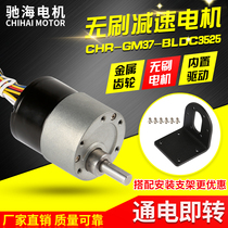Chihai factory direct diameter 37 JGB37 BL3525 DC brushless gear motor motor eccentric shaft