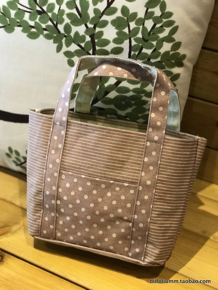 Export Japan Waterproof Coating Lunch Bag BUY FOOD BAG SAILS CLOTH BAG SIMPLE AND GOOD USE 100 HITCH A LOT OF FLOWERS