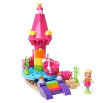 Outlet Children Toys Small Grain Patchwork Building Blocks Mermaid Rotating Seahorse Suit Super Cute Girl Presents