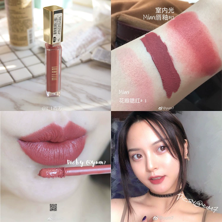 Hoang dã / Mỹ đích thực Milani Amore Matte mờ mờ môi son bóng - Son bóng / Liquid Rouge