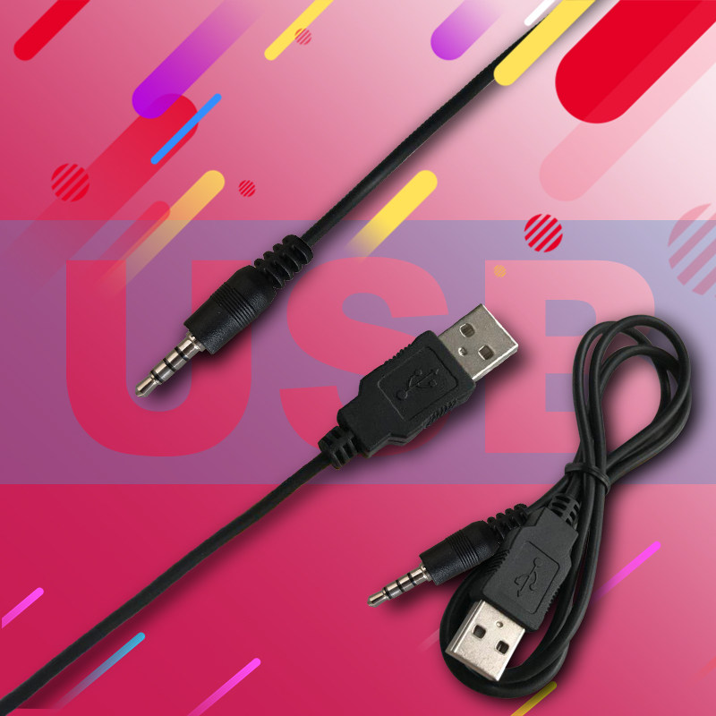 Bluetooth audio charger 3 5mm audio head plug USB cable 5V old-fashioned Android plug AUX recorder