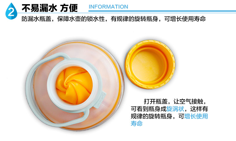 Mỹ hydrapak rộng miệng chai nước mềm leo núi ngoài trời cưỡi chai nước gấp thể thao chai nước cầm tay bình đựng nước thể thao