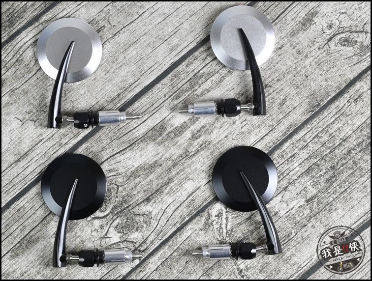 V Café U Ranger CG Retro Xe máy Refit Hợp kim nhôm CNC Tay cầm mới phản chiếu Gương chiếu hậu phản chiếu - Xe máy lại gương gương cầu lồi xe máy nhỏ