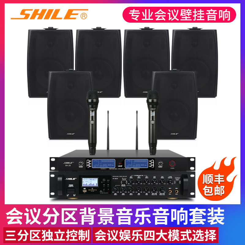 Lion music 8820 105 meeting room audio combination set dance teaching professional power amplifier background music wall-mounted speakers