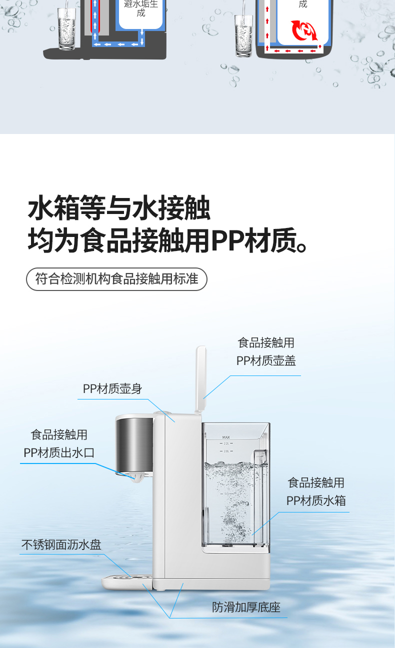 Rong Thắng tốc độ mini nhà nhỏ để bàn cách nhiệt tốc độ nước nóng chai nước ấm bình nóng lạnh ngay lập tức nước nóng nóng lạnh - ấm đun nước điện siêu sắc thuốc điện
