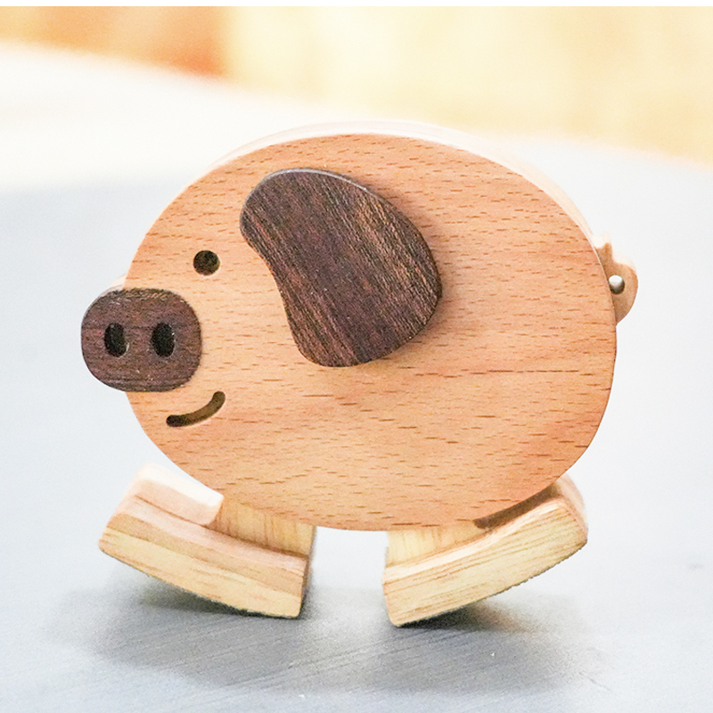 Wooden Pig DIY Wood Workshop Material Kit School Woodworking Class Decoration Educational Toy Zodiac Birthday Gift