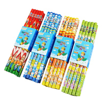 Cartoon pencil kindergarten Primary School students gift creative cute log pencil stationery HB environmental protection non-toxic 10