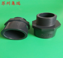 Three PVC external teeth direct UPVC water supply pipe chemical accessories external thread joint 20 25 32 40 50