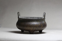 Qingzhong Xuande copper stove incense burner six characters