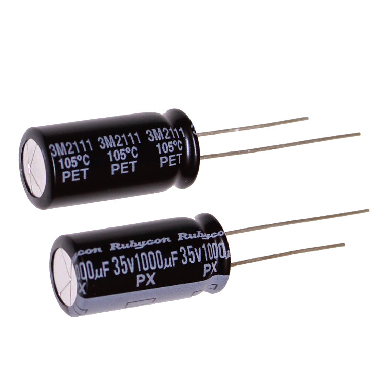 New goods Rubycon imported aluminum electrolytic capacitor 35v1000uf 10x20 ruby PX 105 degrees