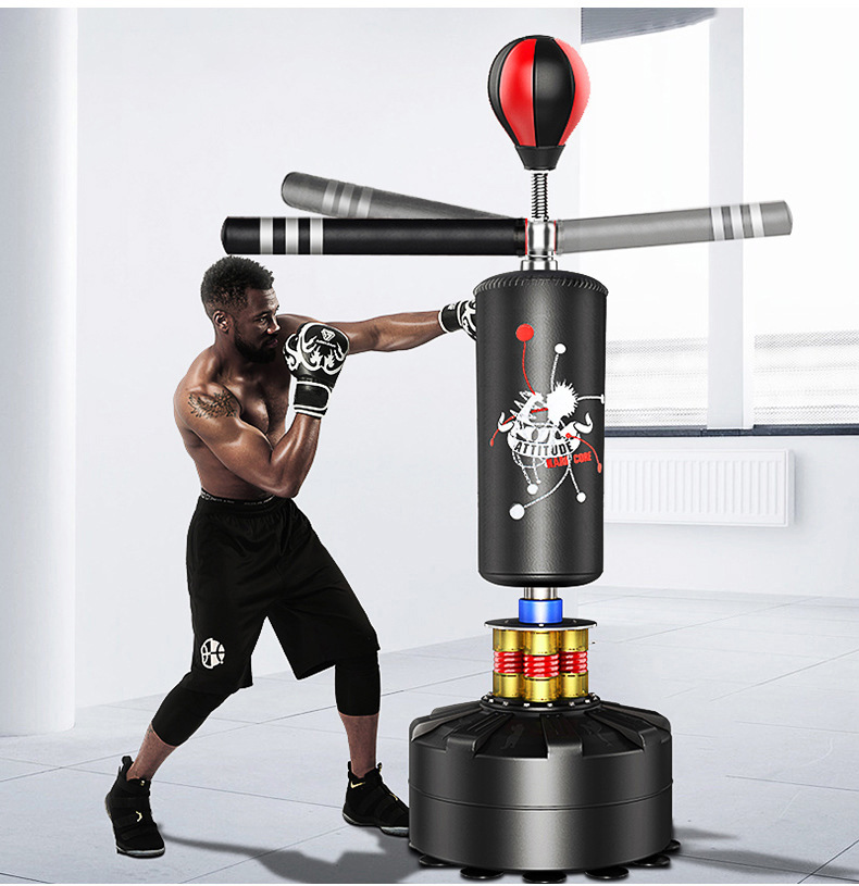 Túi cát đấm bốc dọc Sanda tumbler Thiết bị đào tạo Taekwondo đấm bốc mục tiêu tốc độ bóng nhà đấm túi cát - Taekwondo / Võ thuật / Chiến đấu bao đấm