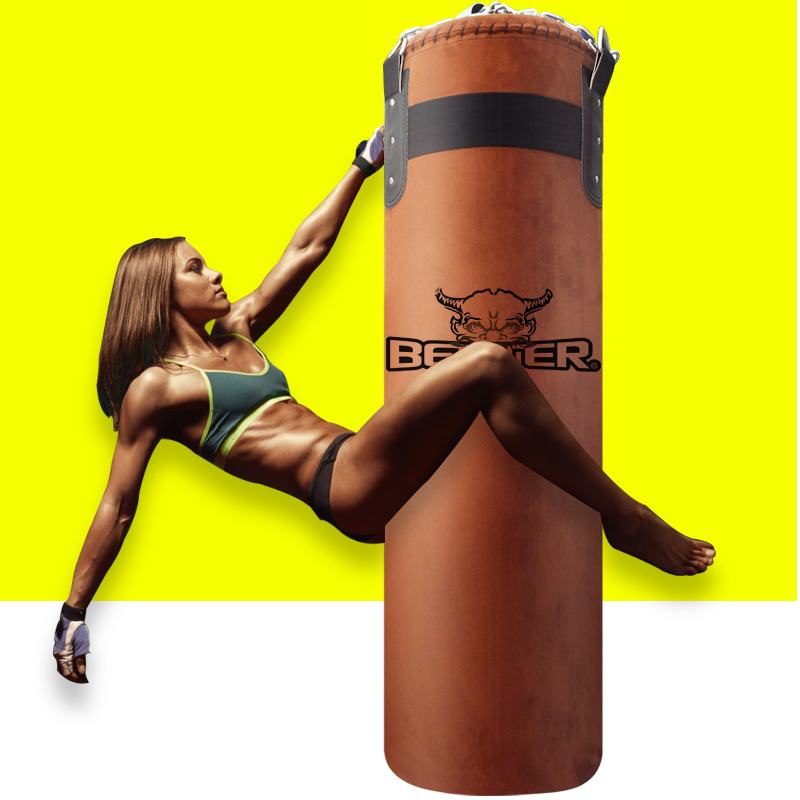 Boxing Sandbag Suspended Loose Beats Cow Leather Home Children's Boxing Kit Sandbag Suit Adult Taekwondo Training Sandbag Bag