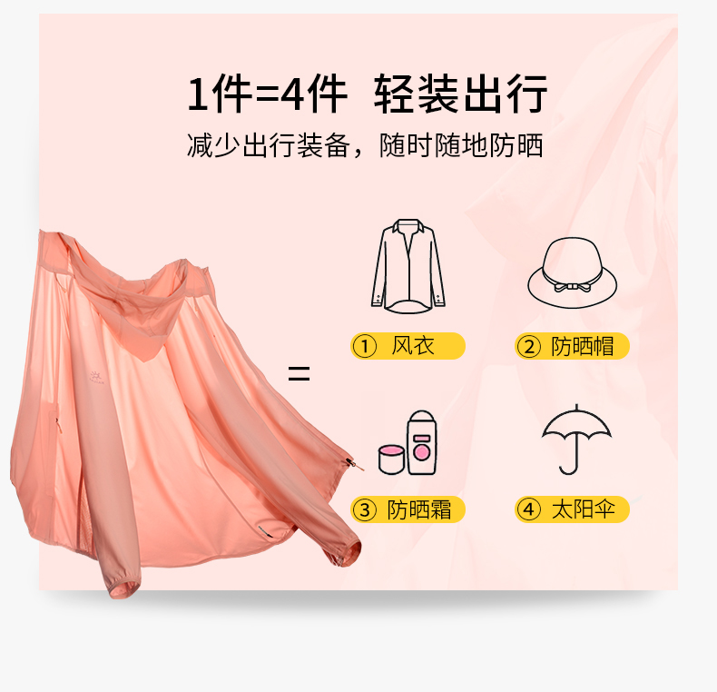 凯乐石 男女款 防晒皮肤衣 UPF50+ 图9