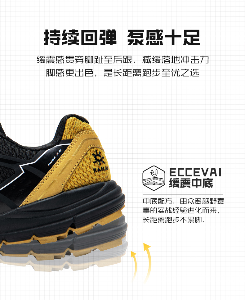 凯乐石 Fuga2.0 越野跑山鞋 Vibram湿地止滑大底 图5