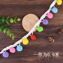 Hair ball lace accessories Kindergarten children handmade diy decorations Cotton thread lace home crafts decoration