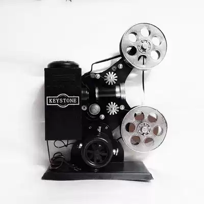 Pure handmade wrought iron vintage Projector model Movie Machine model room ornaments dining room decorations retro old things