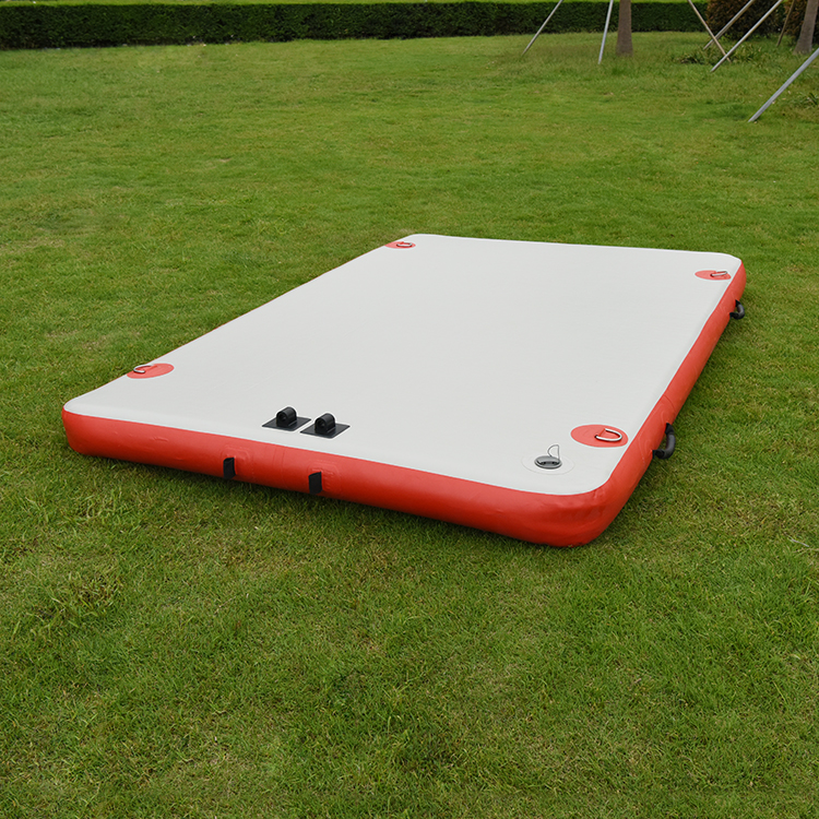 Fishing theorizer inflatable magic carpet floating platform floating fishing bench floating plate New type fishing platform can be equipped with outer machine