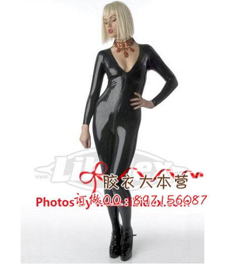 Factory direct latex clothing latex tights women's cosplay weight loss gel clothing cd cross-dressing
