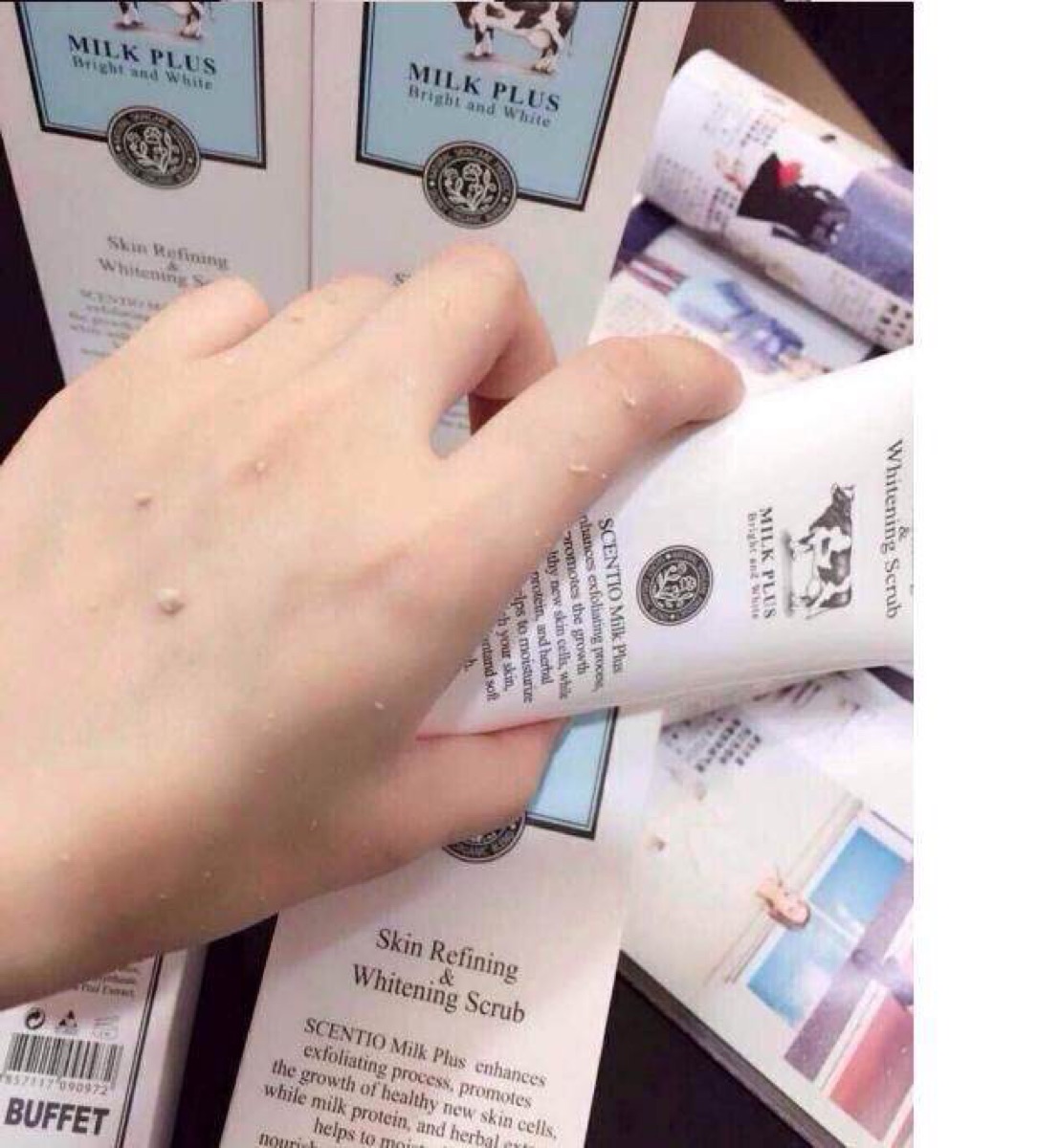 Thái Lan Beauty Buffet Sữa tẩy tế bào chết Gel Gel Gentle Facial Dead Skin Brightening tẩy da chết naruko