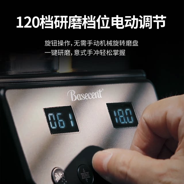Basecent Electric Coffee Grinder for Home Use, Suitable for Hand-Brewed Coffee and Espresso Grinding