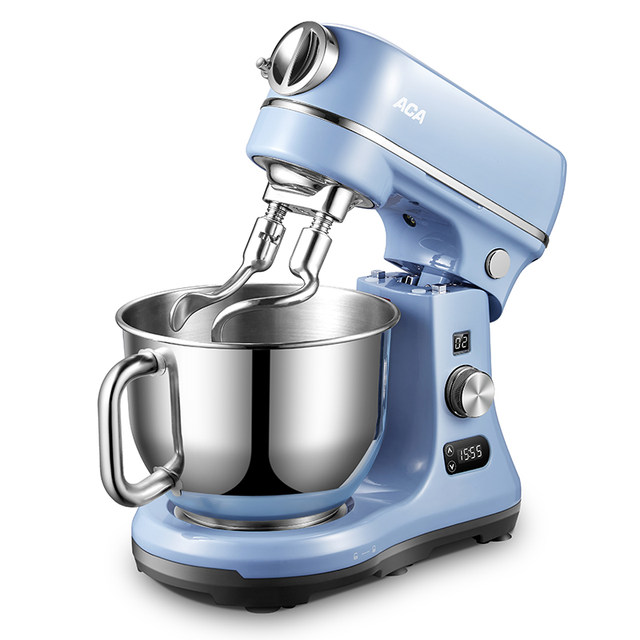 Aca/North American Appliances Ec600 Chef Machine Home Electronic Fully Automatic Dual-Blade Dough Kneading and Egg Beating Machine