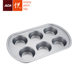 Aca/North American Appliances Abthpcm06 Muffin Cake DIY Mold 6-Cavity Mold Oven Baking Mold