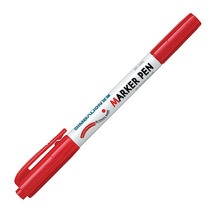 Male lion double headed note pen red ink NO 680 MARKER PEN small double head oily pen