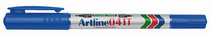 Flag Artline Yali EK-041T double head oily marker pen Blue small double head marker pen