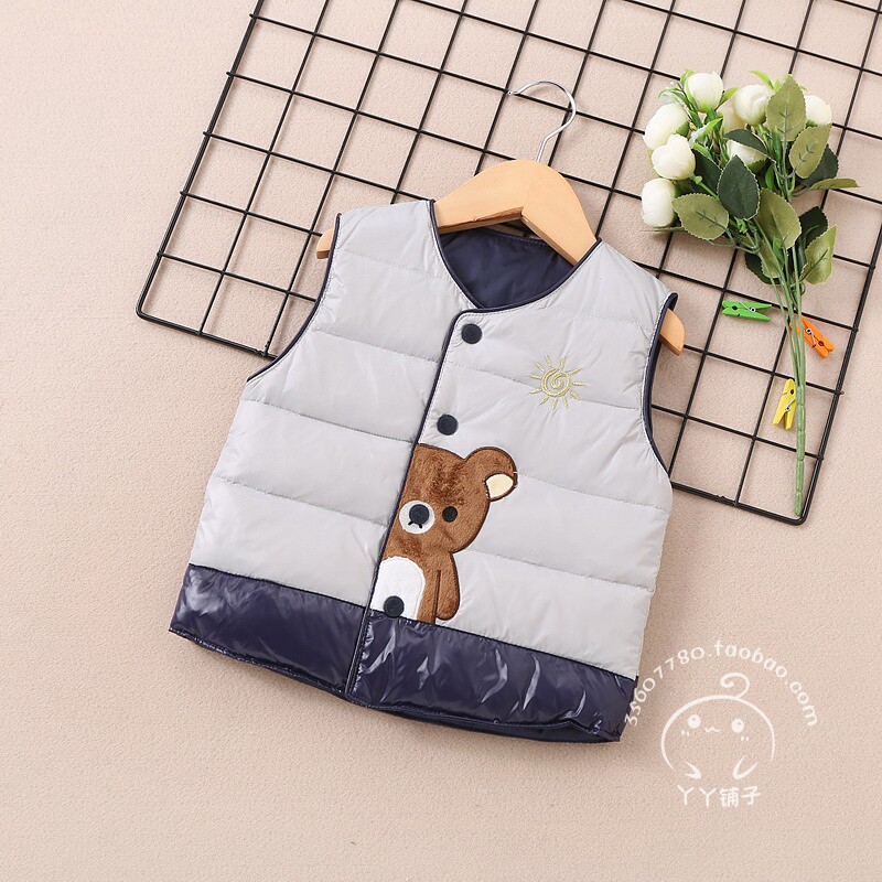 Special price Winter 90% suede male and female baby boy baby down waistcoat waistcoat waistcoat waistcoat waistcoat 1-5