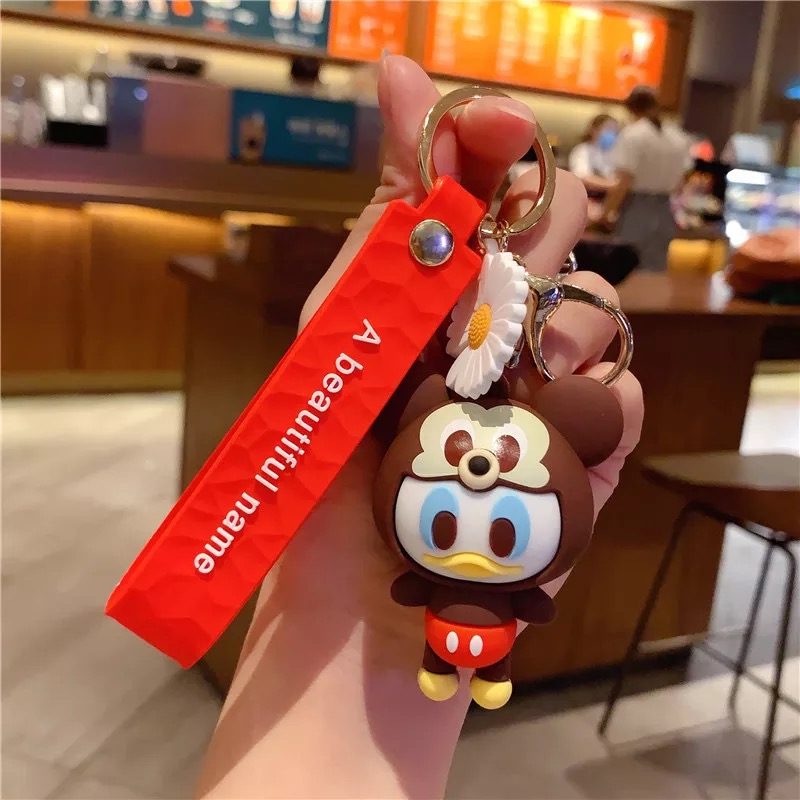 Cartoon lovely key chain female personality INS web celebrity car key pendant creativity contracted hang adornment dolls