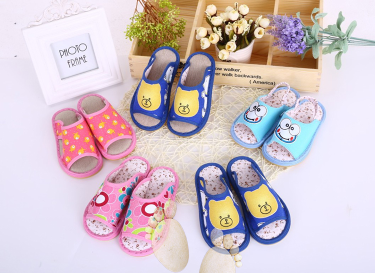 Chaussons enfants en coton pour Toute saison - semelle tendon - Ref 1007381 Image 25
