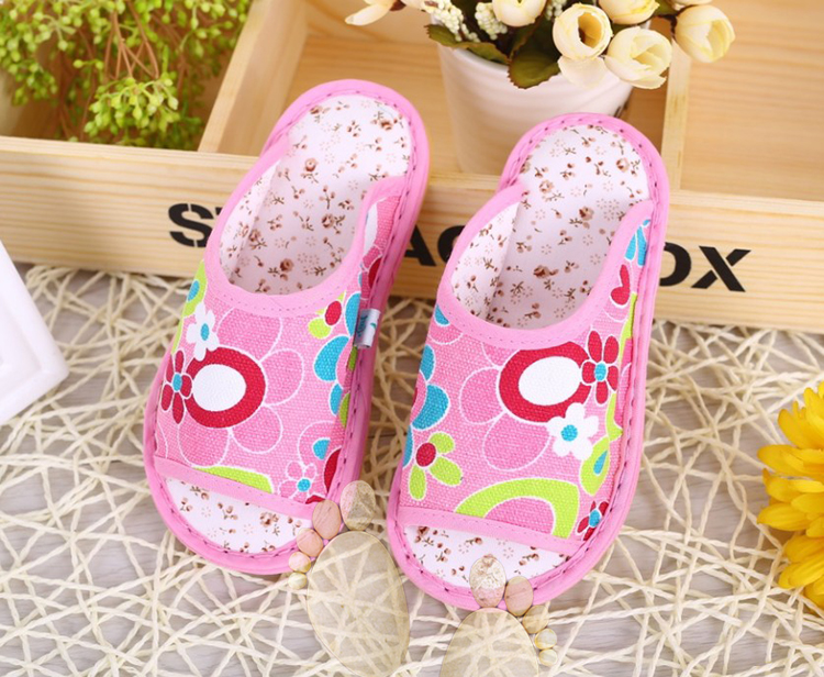 Chaussons enfants en coton pour Toute saison - semelle tendon - Ref 1007381 Image 19