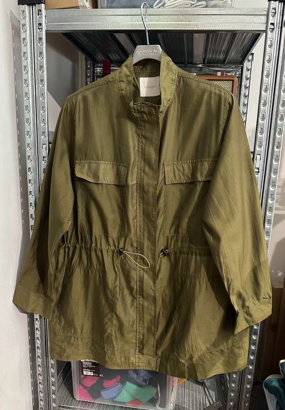 Japanese Order Women's Improved Military-Style Ultra-Thin Long Shirt Jacket, Without Tags, Should Be Size L, Bust 120
