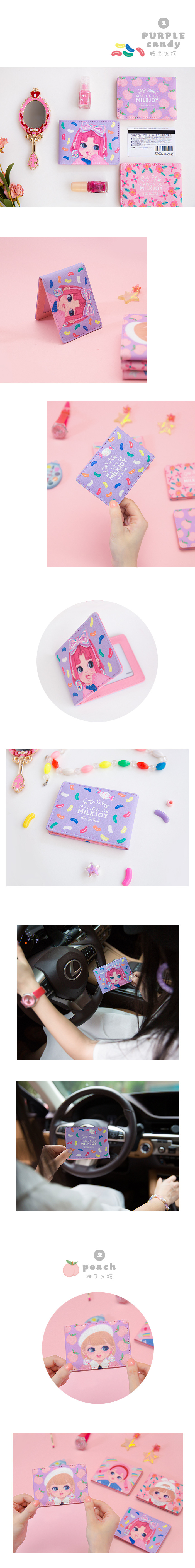 Giấy phép lái xe cho nữ của công ty Milkjoy dolly dễ thương. ví đựng giấy tờ cá nhân