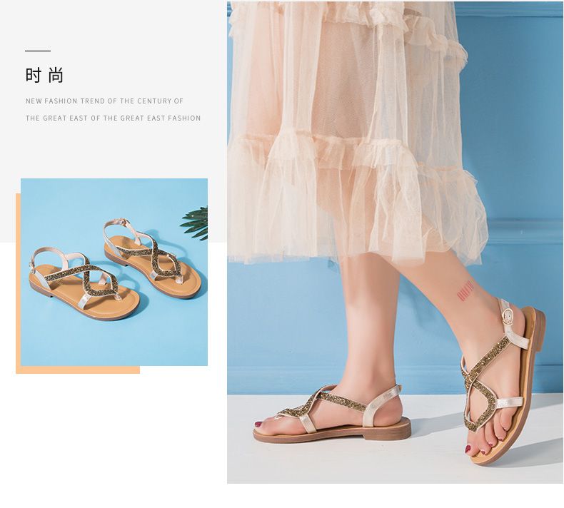 DUSTO / 2018 hè mới của châu Âu và Mỹ với một từ khóa dép dép nữ DW18X1579A giày sandal nữ Vento