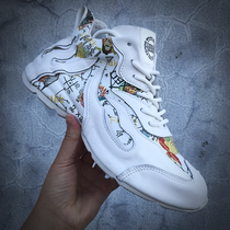 European station casual trendy brand leather daddy shoes sports white shoes boys Korean version trendy thick-soled bag-bottom trendy shoes