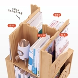 Крутящаяся книжная полка из натурального дерева, книжный шкаф, книга с картинками для школьников