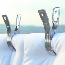 Stainless steel clothes clip fixing clip clothes clip windproof and anti-drop large clipped quilt sheet hanger household