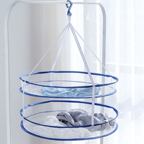 Multifunctional double-layer clothes basket tiling drying net clothes net bag washing sweater drying clothes net bag drying basket