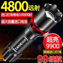 Led special soldier flashlight intense light usb charge super bright far-shot small mini portable multifunction home durable lamp